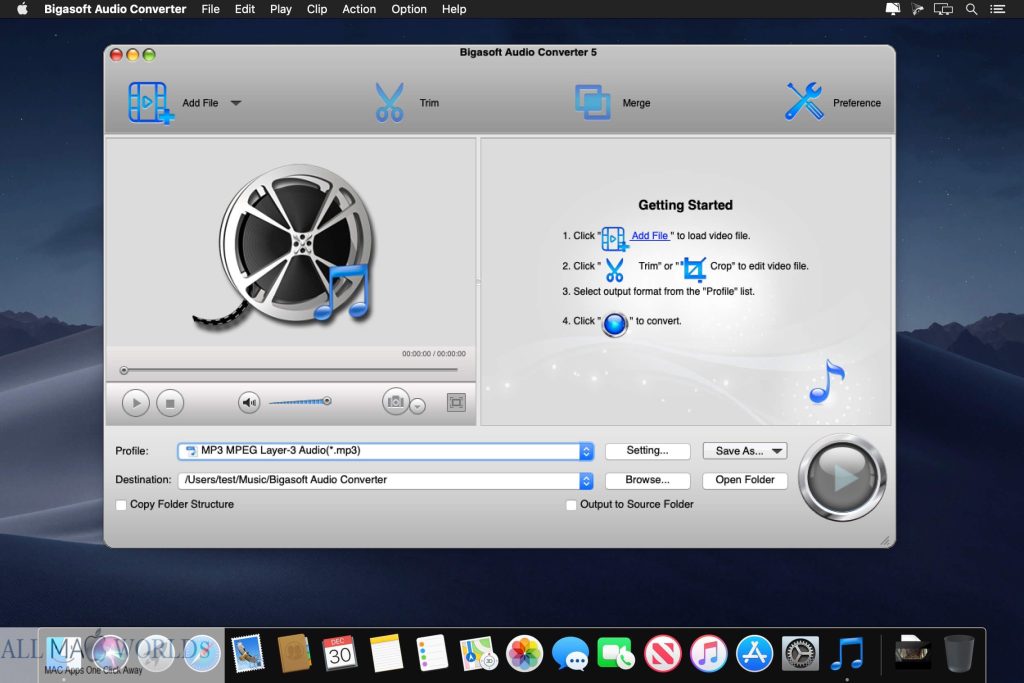 Bigasoft Audio Converter 5 for Mac Free Download