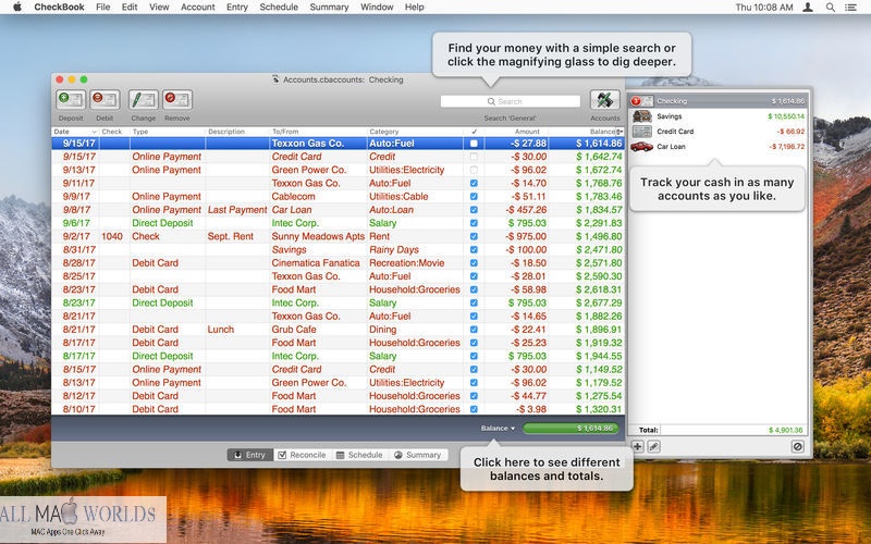 CheckBook Pro for Mac Free Download