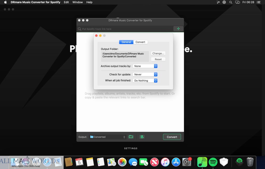 DRmare Music Converter for Spotify 2 for macOS Free Download