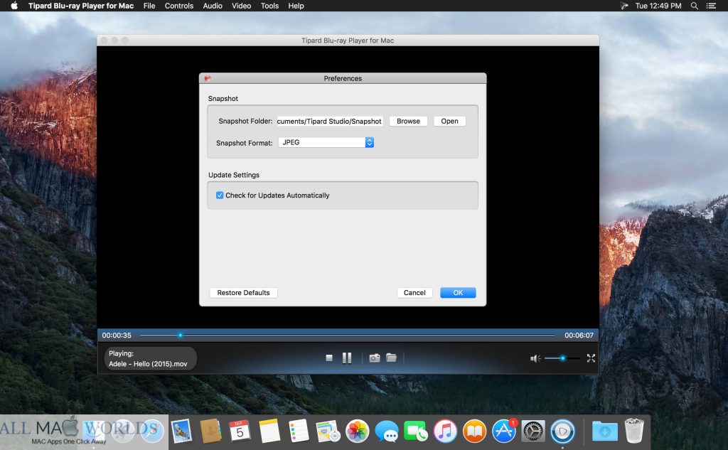 Tipard Blu-ray Player 6 for macOS Free Download