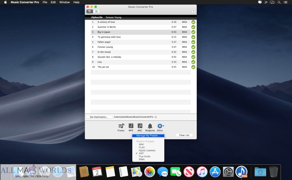 Music Converter Pro for macOS Free Download
