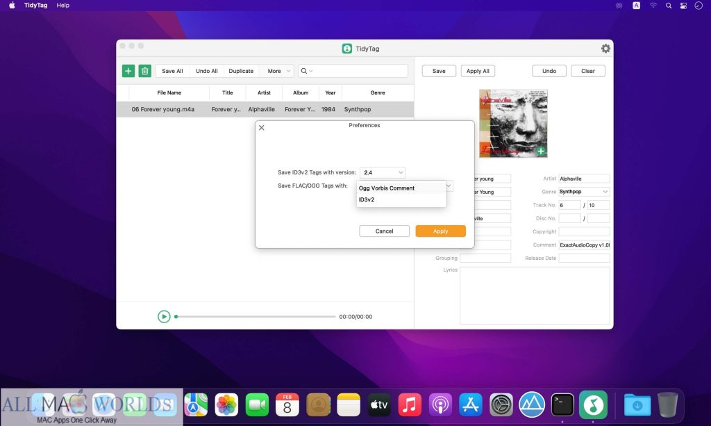 TidyTag Music Tag Editor 2 for Mac Free Download