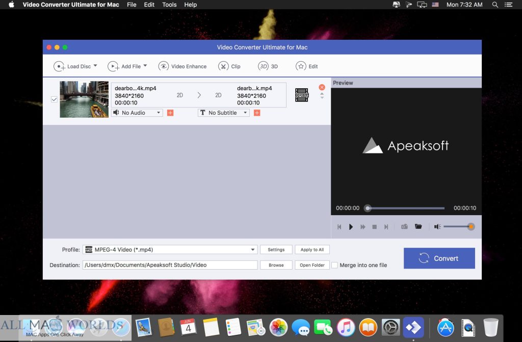 Apeaksoft Video Converter Ultimate 2 for macOS Free Download