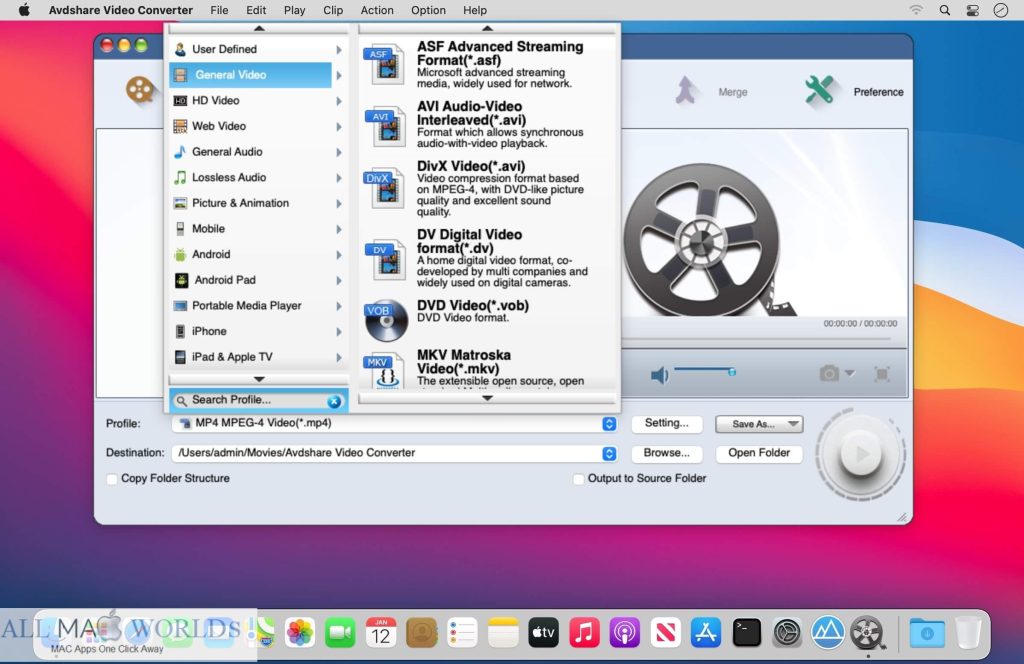 Avdshare Video Converter 7 for macOS Free Download