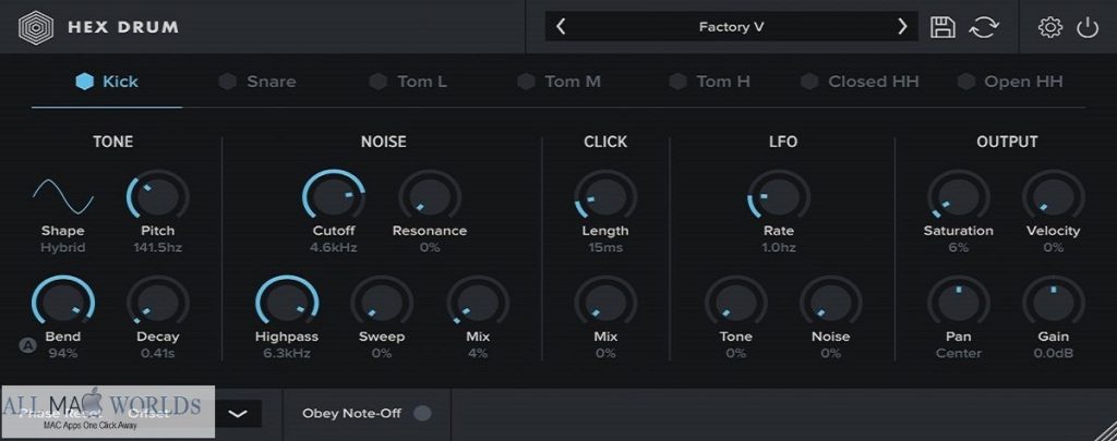 Oblivion Sound Lab Hex Drum for macOS Free Download