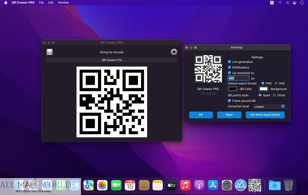 QR Creator PRO 4 for macOS Free Download