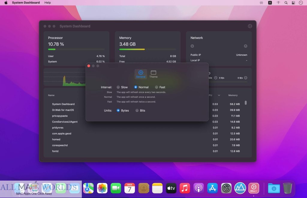 System Dashboard 4 for macOS Free Download