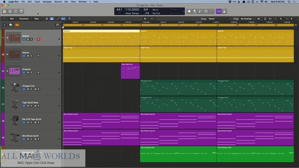 Logic Pro X 10.7.4 for macOS Free Download