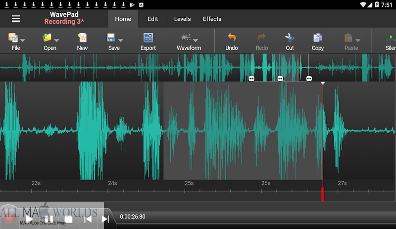 NCH WavePad Audio Editor Pro 16 for Mac Free Download