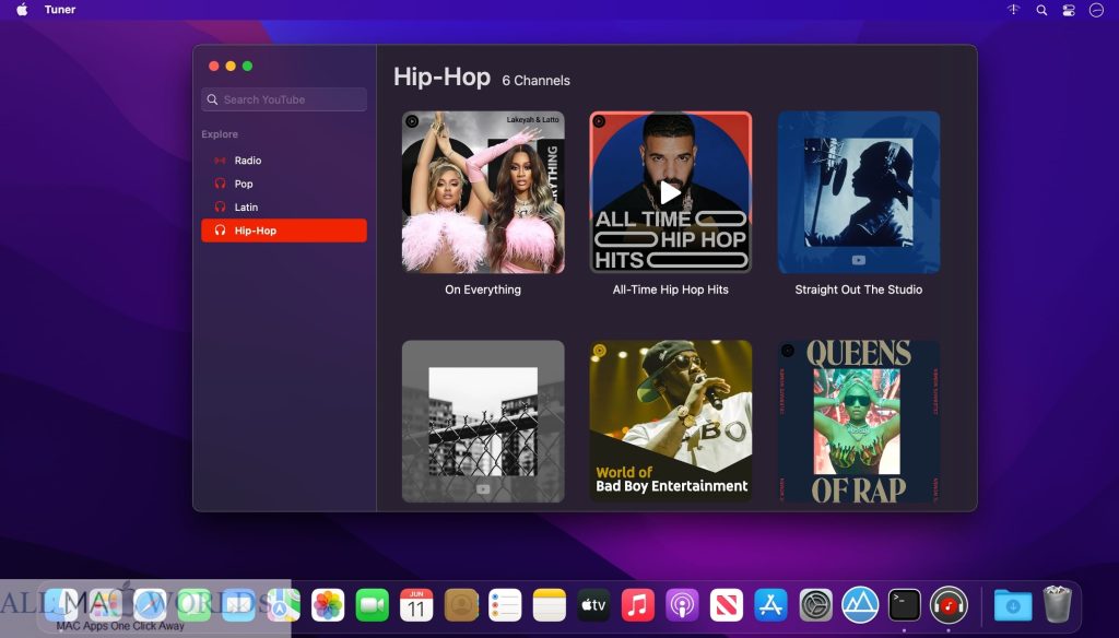 Tuner for YouTube music 6 for macOS Free Download
