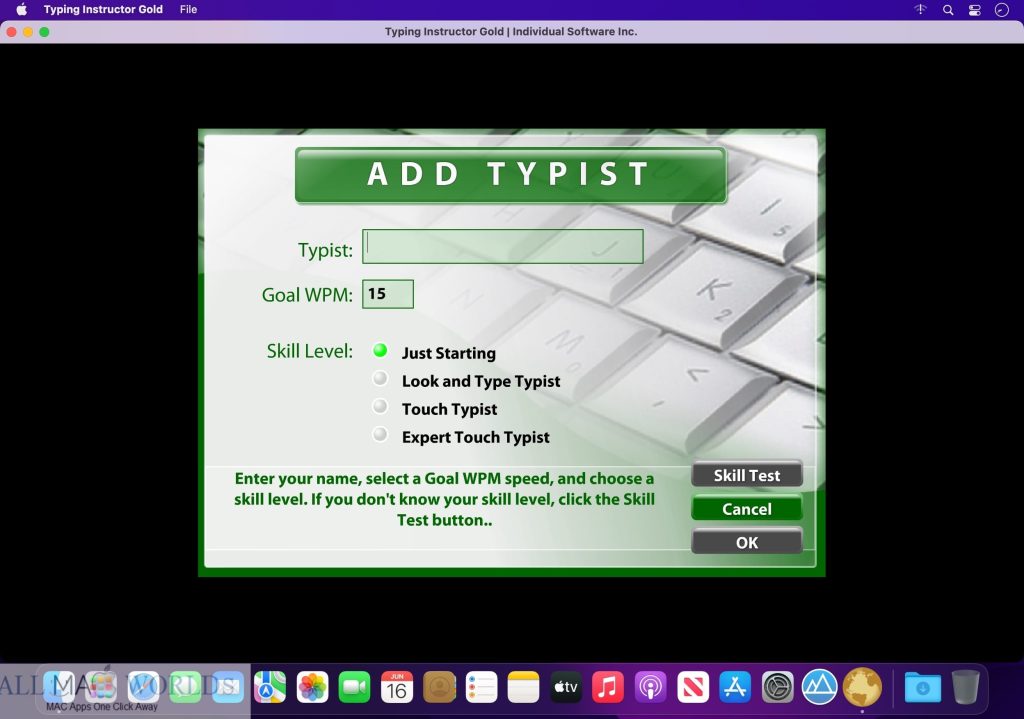 Typing Instructor Gold 22 for Mac Free Download