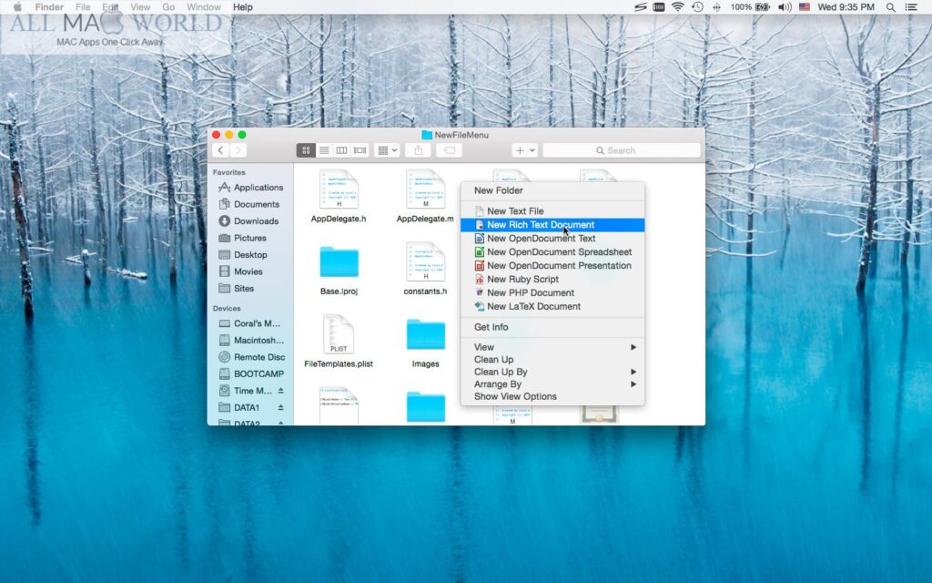 New File Menu for Mac Free Download