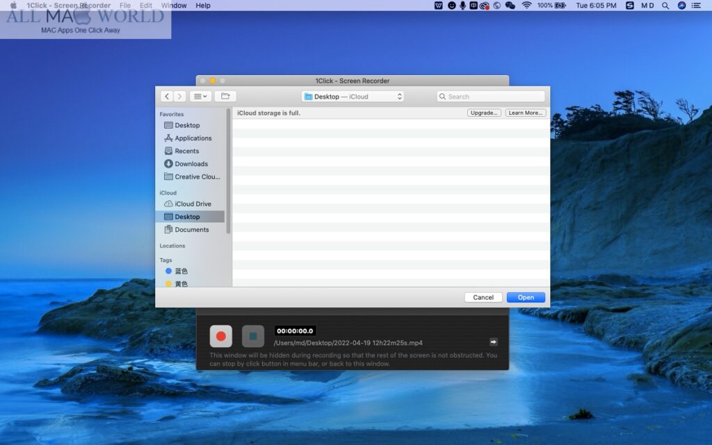 1Click Screen Recorder 4 for macOS Free Download