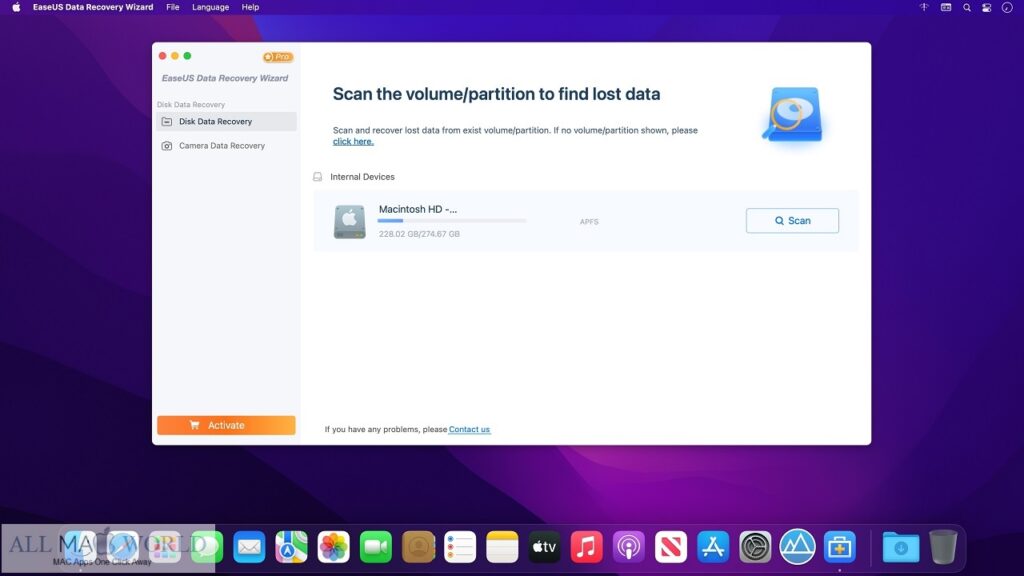 EaseUS Data Recovery Wizar Pro 13 for Mac Free Download