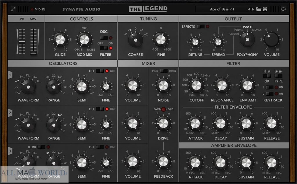 Synapse Audio The Legend for Mac Free Download