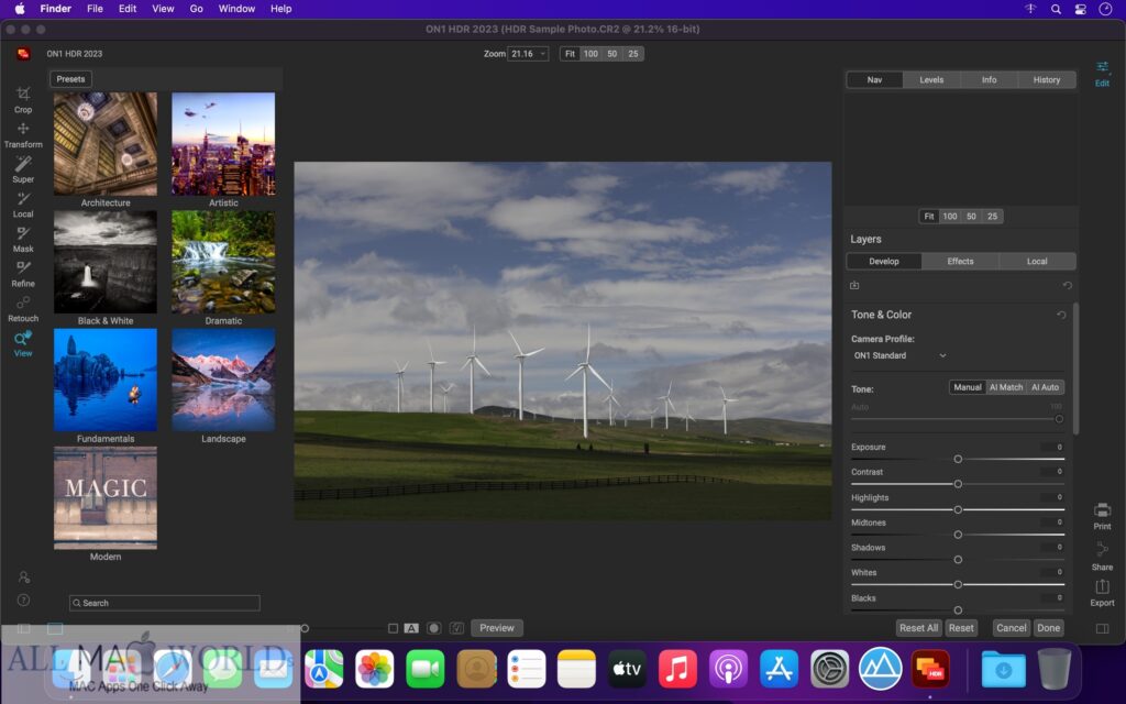 ON1 HDR 2023 for macOS Free Download