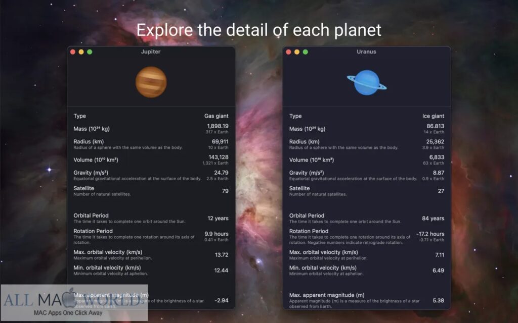 8Planets Solar System Viewer for macOS Free Download