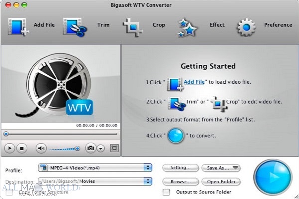 Bigasoft WTV Converter 5 for Mac Free Download
