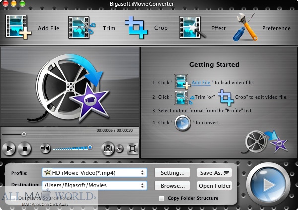 Bigasoft iMovie Converter 5 for Mac Free Download