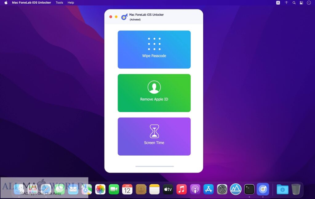 Mac FoneLab iOS Unlocker for Mac Free Download