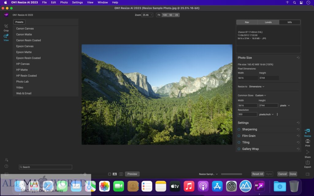 ON1 Resize AI 2023 for Mac Free Download