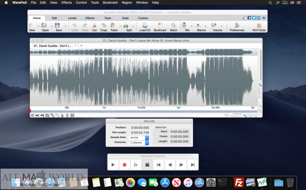 WavePad Masters Edition 16 for Mac Free Download