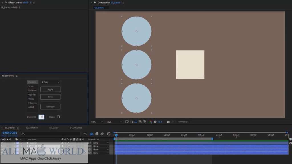 Aescripts Faux Parent Plugin for After Effects Free Download