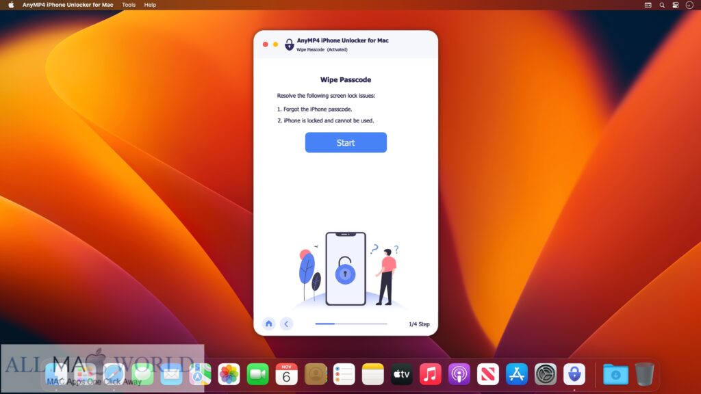 AnyMP4 iPhone Unlocker for macOS Free Download