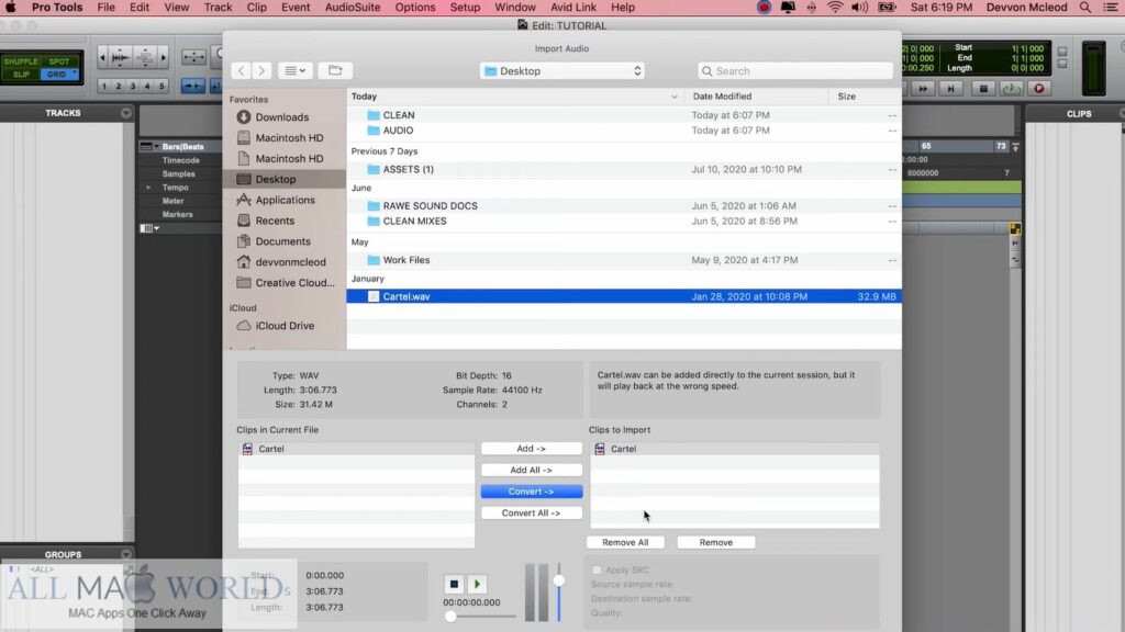Avid Pro Tools 10 for macOS Free Download