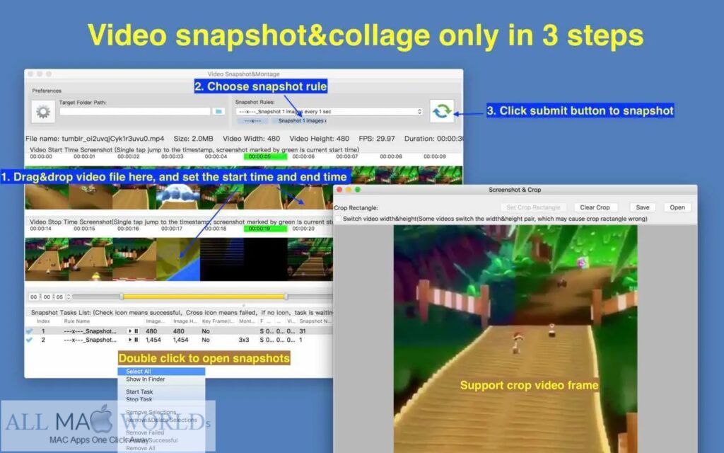 Video Snapshot&Collage 2 for Mac Free Download