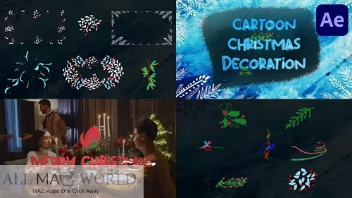 Videohive Cartoon Christmas Decoration Effects Project For Final Cut Free Download
