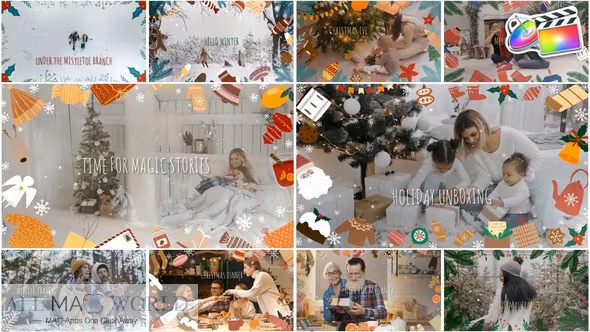 Videohive Christmas Frames Project For Final Cut Free Download