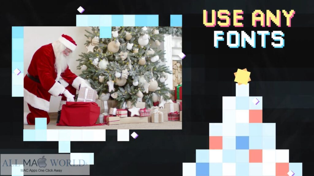 Videohive Christmas New Year Pixel Opener Project For Final Cut Free Download