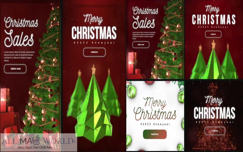 Videohive Christmas Posts and Stories For Plugin Final Cut Free Download