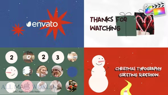 Videohive Christmas Typography Greeting Slideshow Plugin For Final Cut Free Download