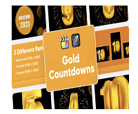 Videohive Gold Countdown For Final Cut Pro X Download Free