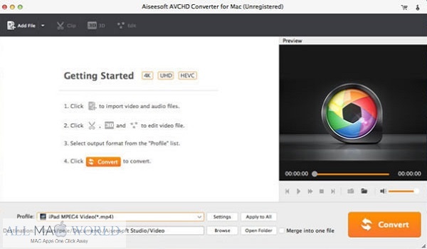 Aiseesoft AVCHD Converter 9 for Mac Free Download