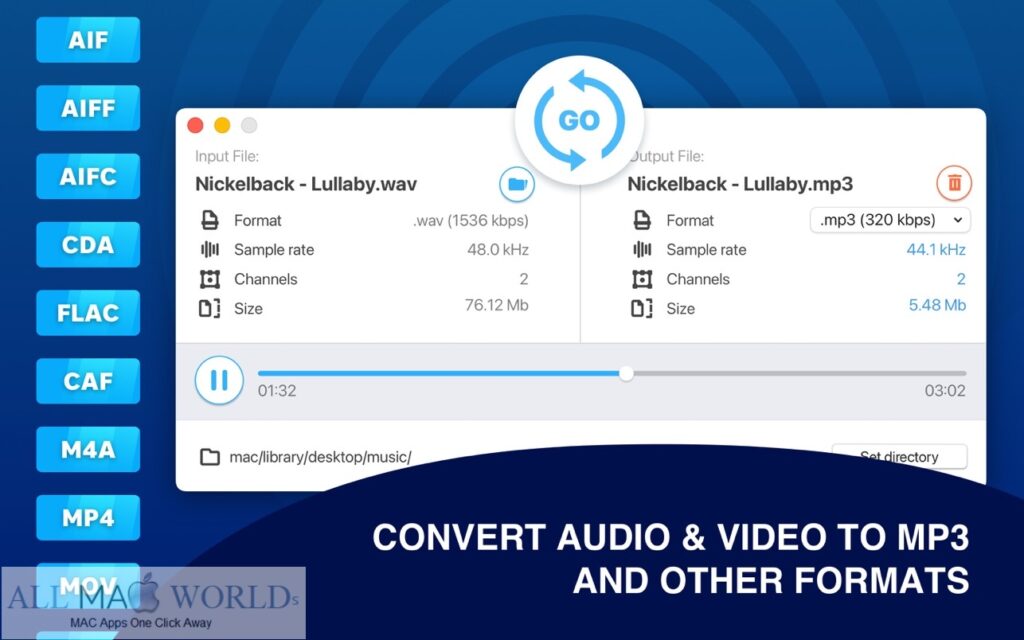 All to MP3 Audio Converter 3 for Mac Free Download