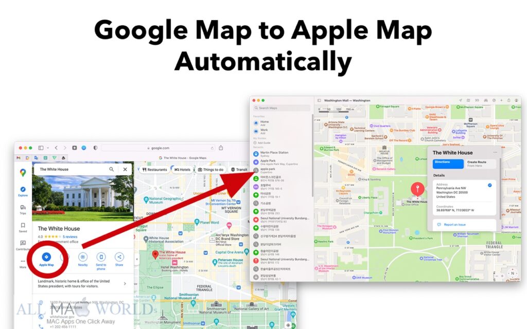 Map Converter for Safari 1.0 for Mac Free Download