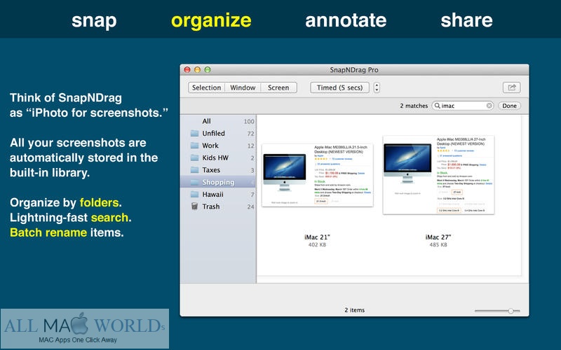 SnapNDrag Pro Screenshot 4 for macOS Free Download