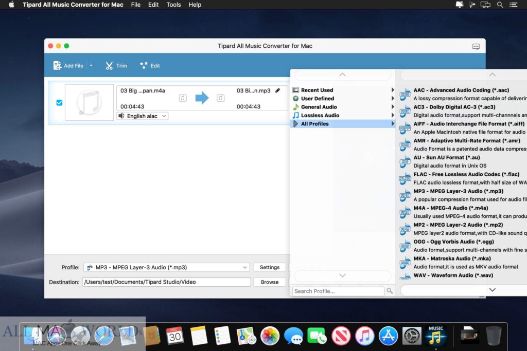 Tipard All Music Converter 9 for macOS Free Download