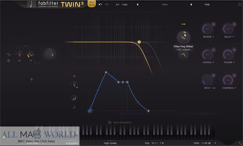 FabFilter Twin 3 for macOS Free Download