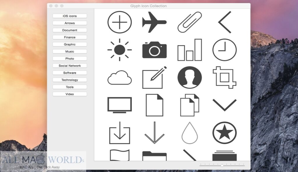 Glyph Icon Collection 1.0 Free Download
