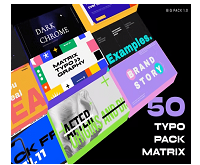 Videohive Typography Pack MATRIX Text Slides for After Effects Download Free