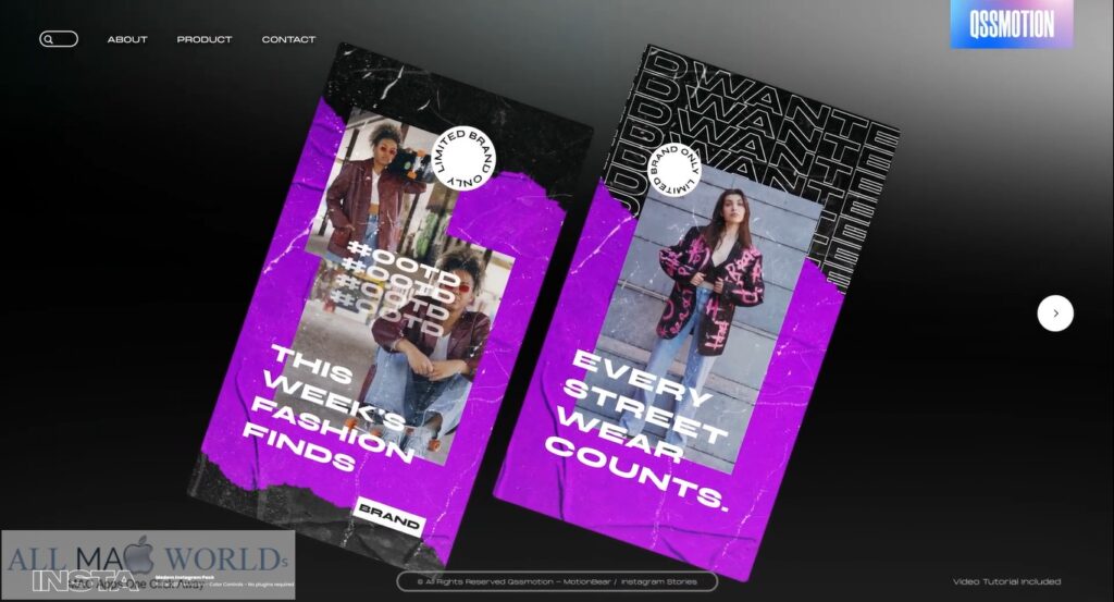 Videohive Urban Streetwear Instagram Stories Project for After Effects Free Download