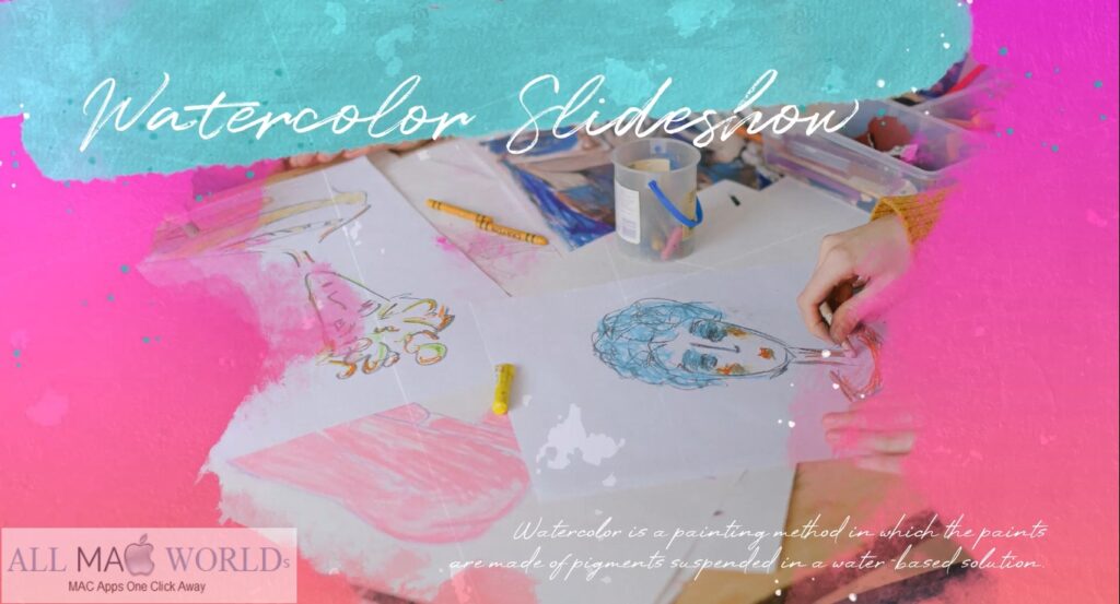 Videohive Watercolor Ink Slideshow Project for After Effect Free Download