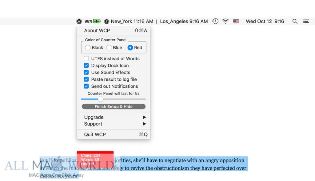 Word Count Popup 2 for Mac Free Download