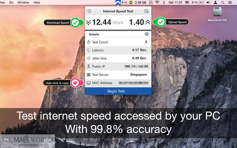 Internet Speed Test 3 for Mac Free Download