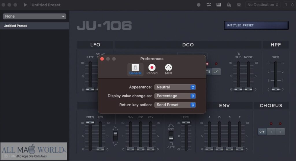 JU-106 Editor 2 for macOS Free Download