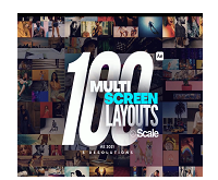Videohive 100 Multi-Screen Layouts for After Effects Download Free